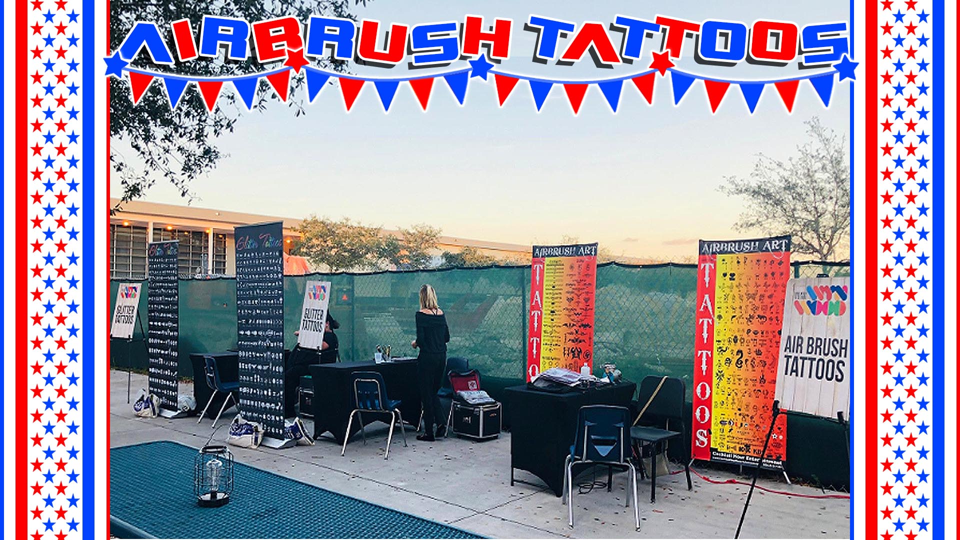 airbrush tattoos carnival game